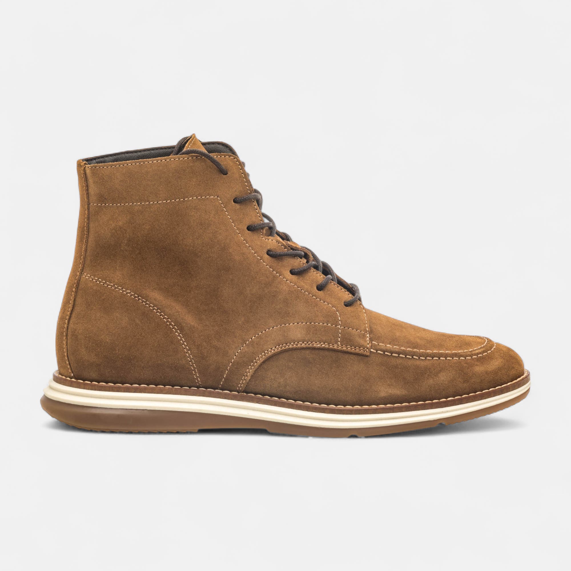 Bottines Homme en cuir cognac
