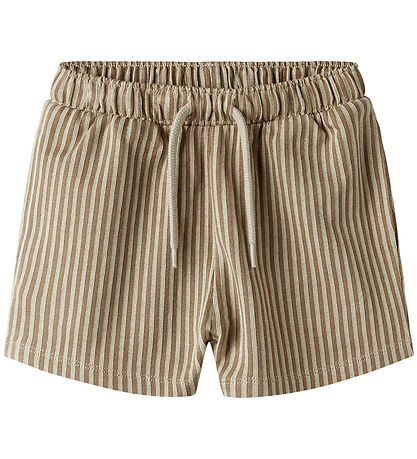 Name It Shorts - Striped - NmmHaris - Irisch Cream