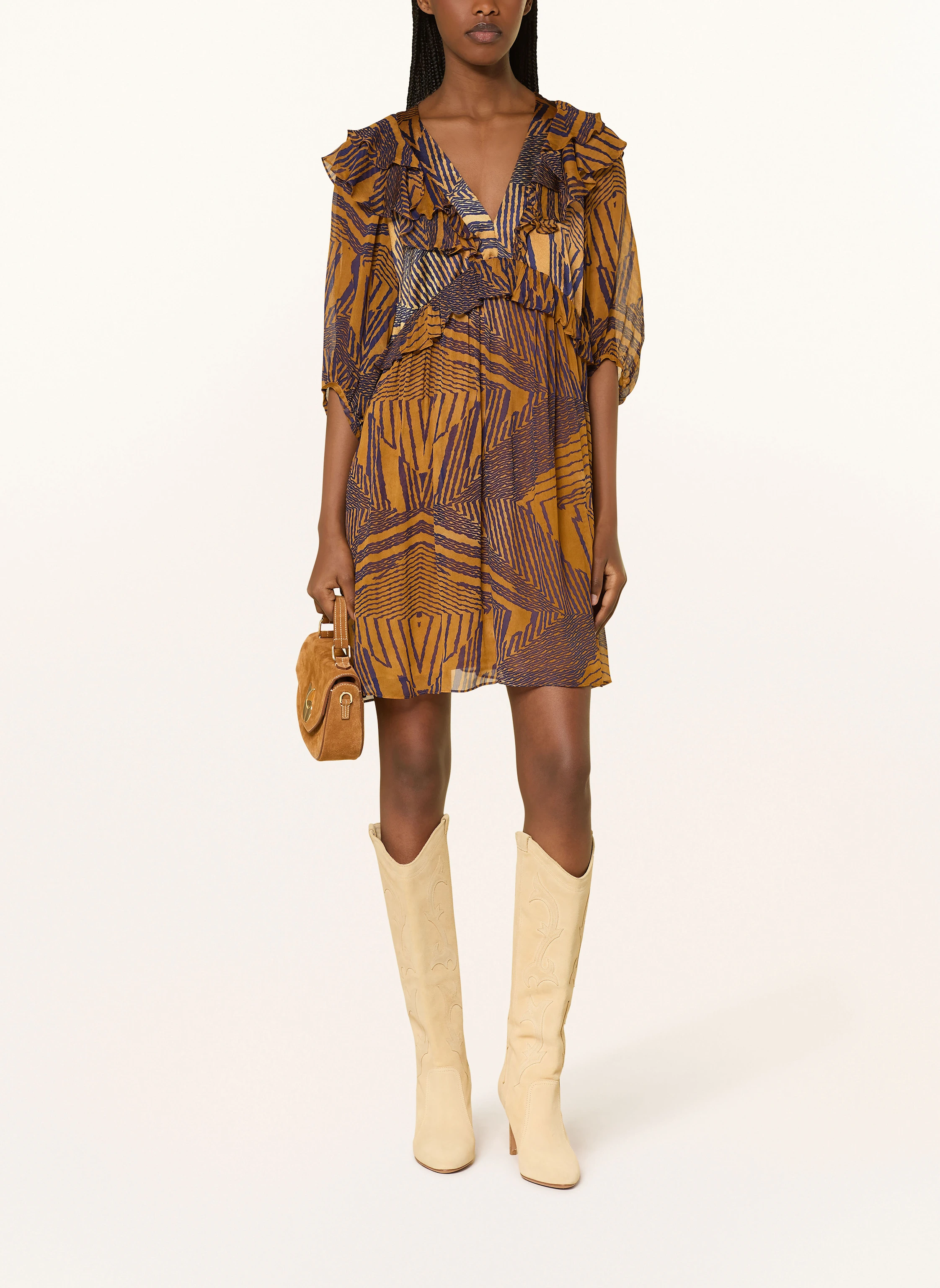 ba&sh Kleid ACACIA mit 3/4-Arm