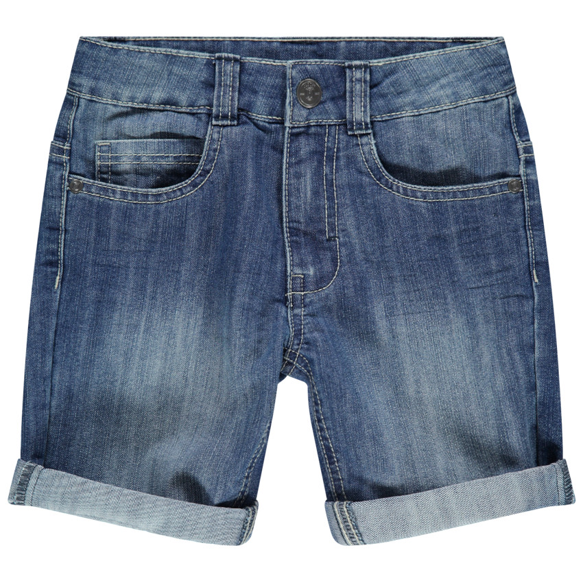 Bermuda en jean effet délavé pour garçon