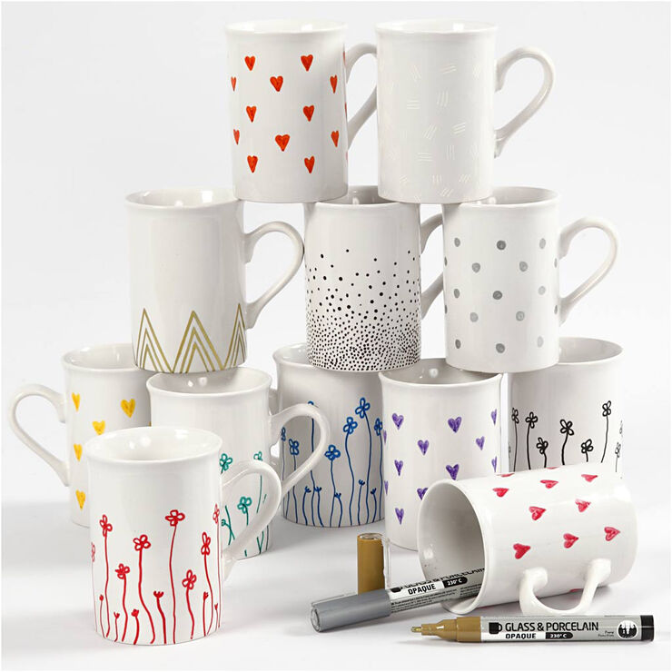 Creativ Company Glas- og porcelænstusch, streg 1-2 mm.