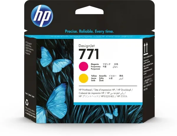 Printhoved HP 771 CE018A, Magenta/Gul