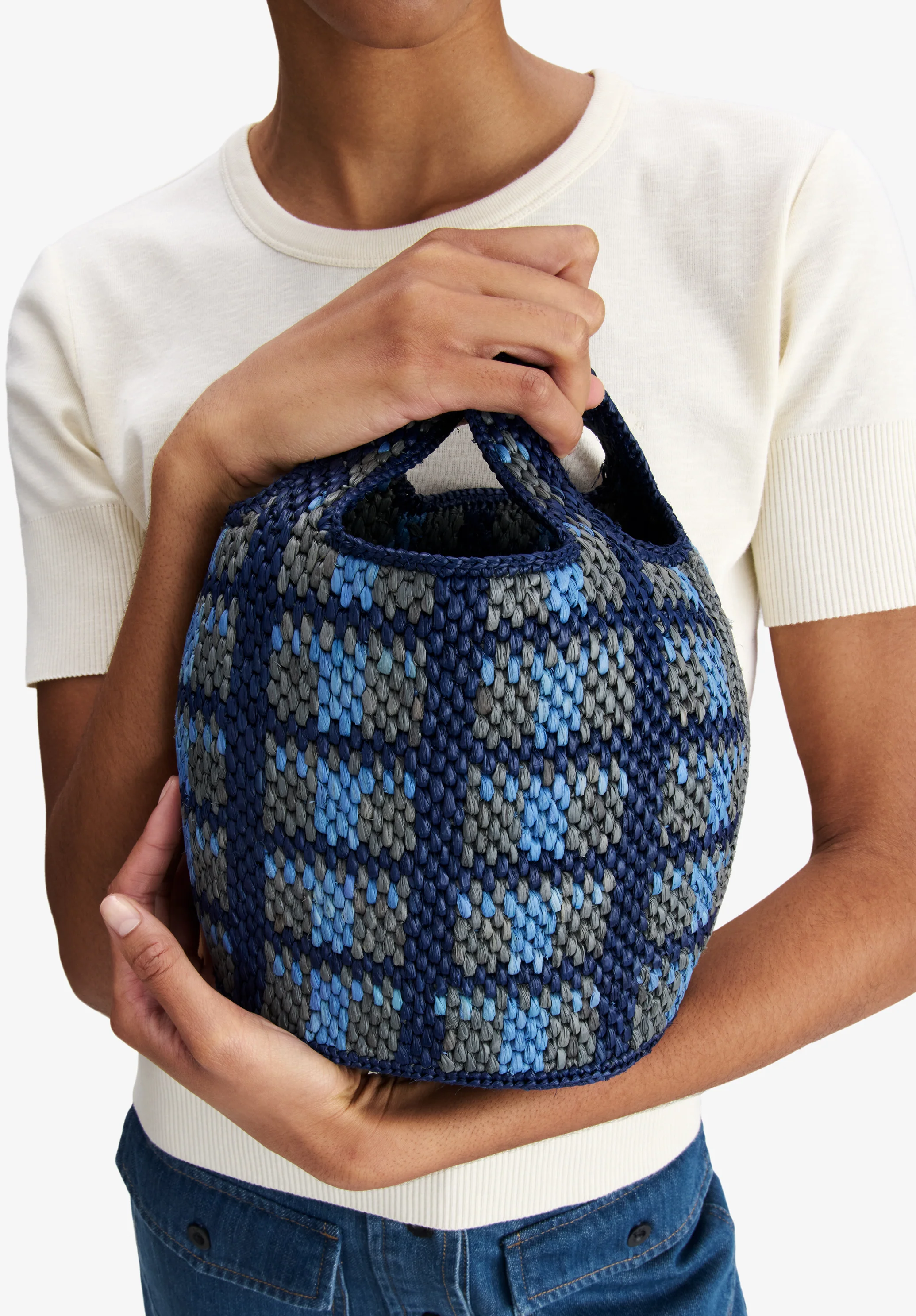 panier pecan - Bleu