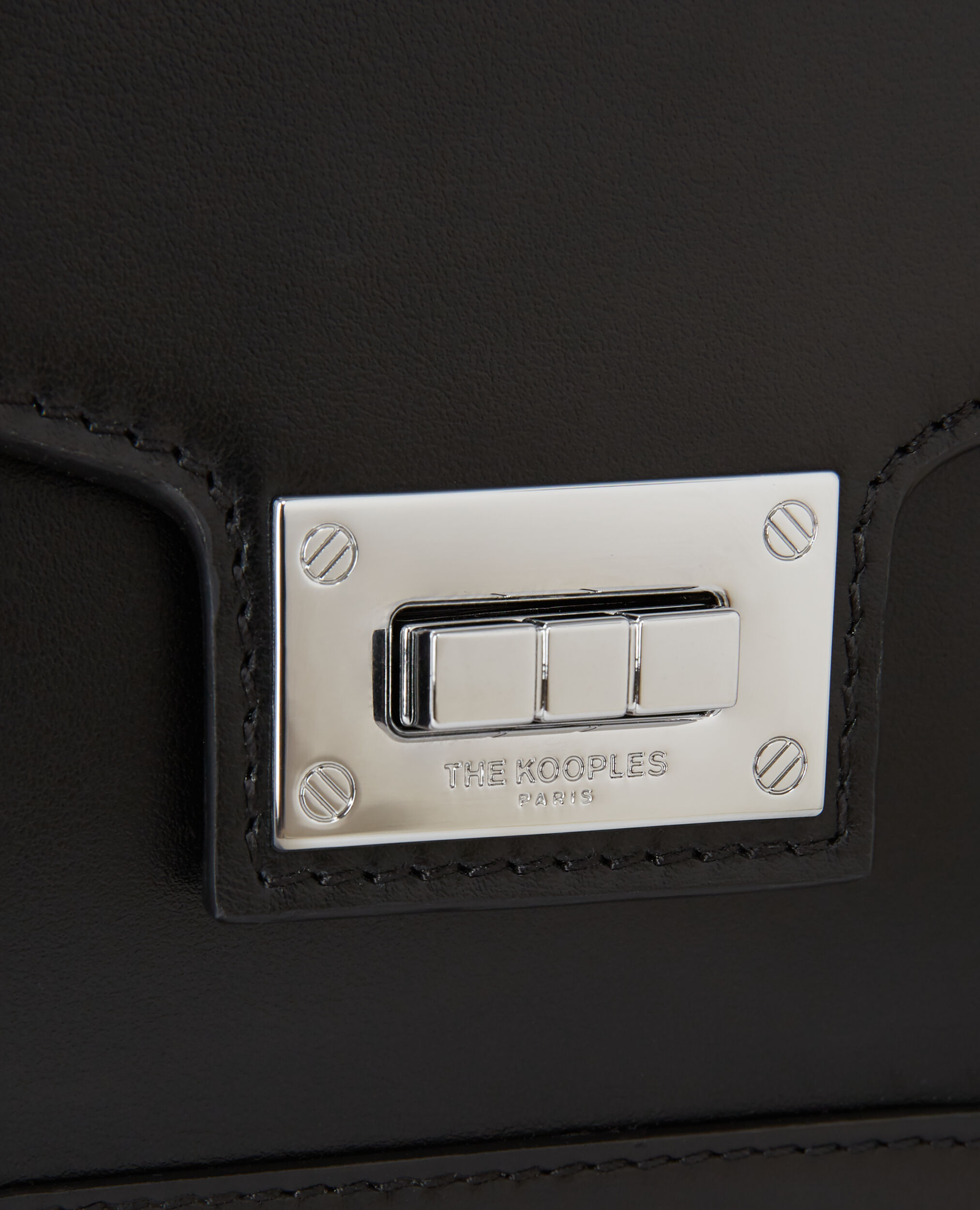 Sac Emily Chaine small en cuir noir