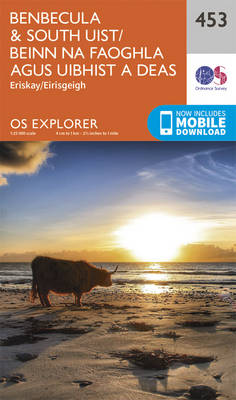 Benbecula and South Uist/Beinn Na Faoghla Agus Uibhist a Deas - OS Explorer Map 453 (Sheet map, folded)