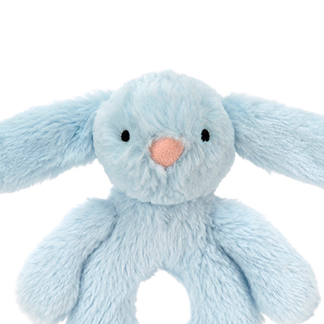 Jellycat rammelaar bashful blue konijn - 18 cm