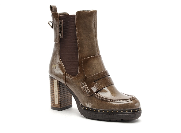 Mustang boots bottine talons femme 1336511 marron