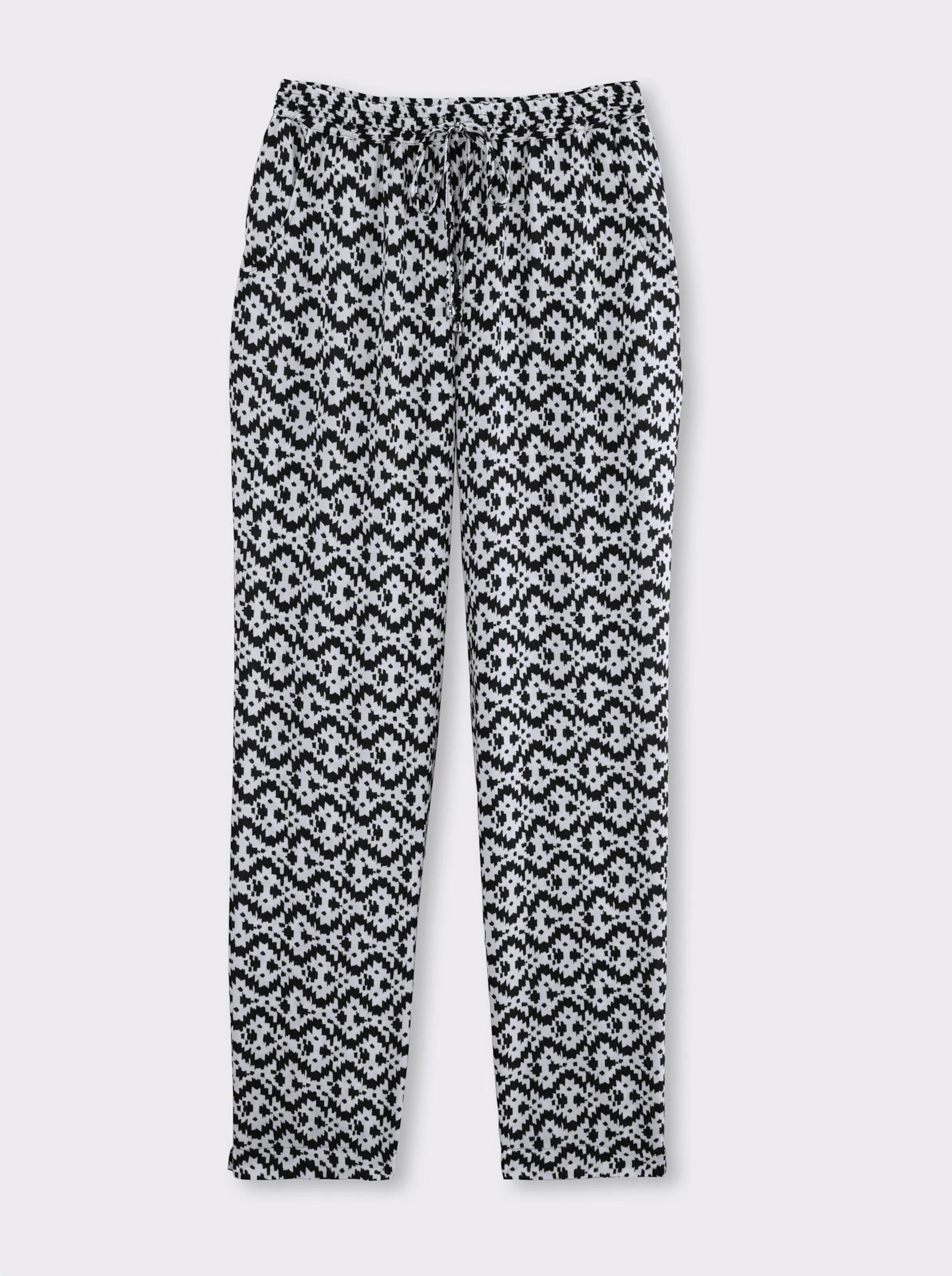 Schlupfhose mit Dehnbund und Bindeband