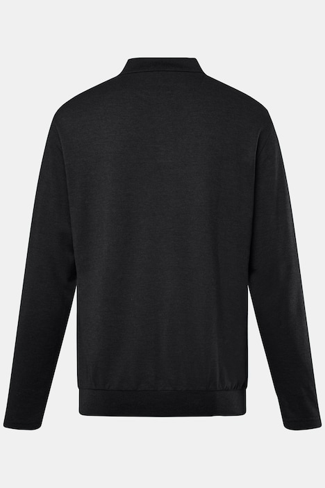 Men+ Poloshirt, Bauchfit, Basic, Piqué, Langarm, bis 8 XL
