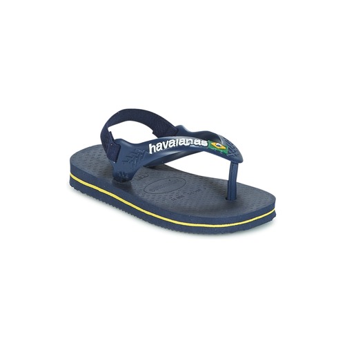 Havaianas - BABY BRASIL LOGO - Marine / Jaune