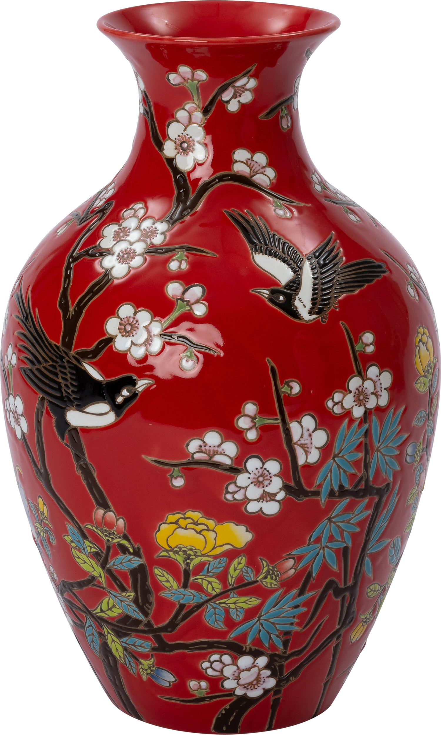 Intratuin vaas Ysla rood D 20 H 31 cm