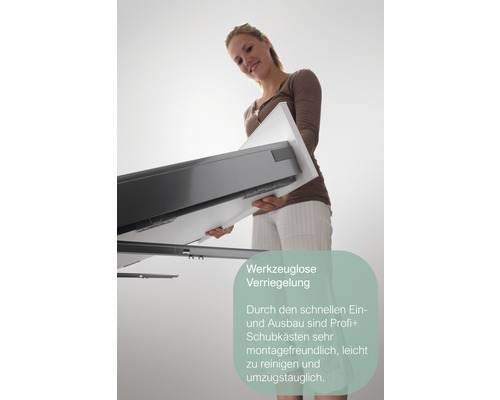 Nobilia Elements keukenblok zonder apparatuur Urban 300 cm alpinewit mat voorgemonteerde variant links 4004539053878