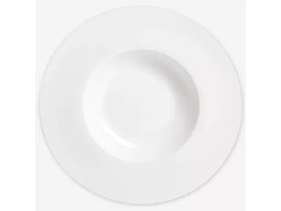 HABITAT - Assiette à risotto en porcelaine - 30 cm - Blanc (Lot de 2) - Taidu