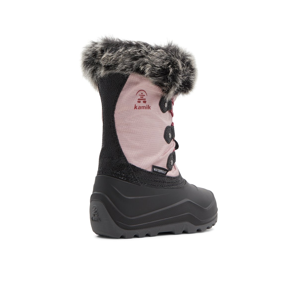 KAMIK-Powdery_3-jg-Bottes d'hiver - Semelle tracteur - Rose Clair