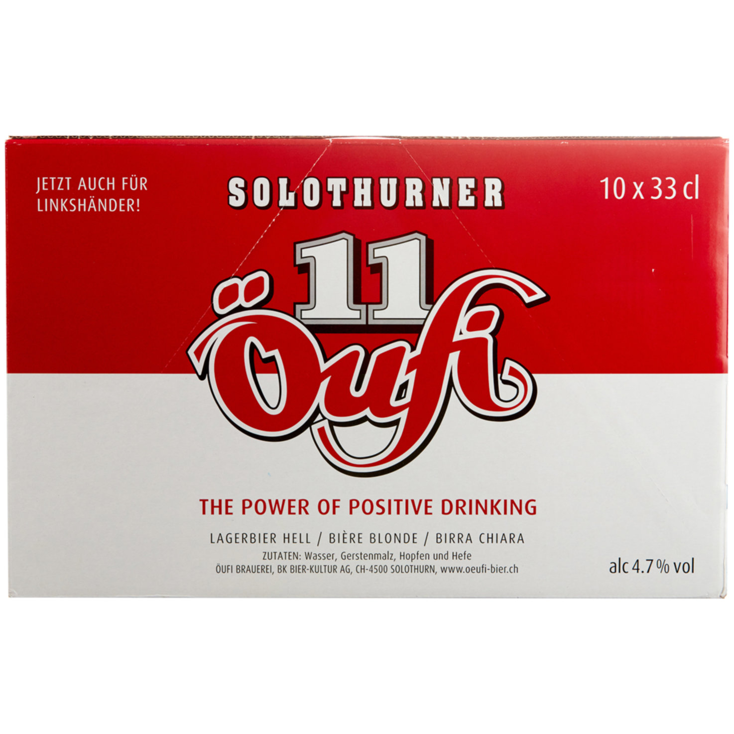 Öufi Bier Lager 10x33cl -330cl