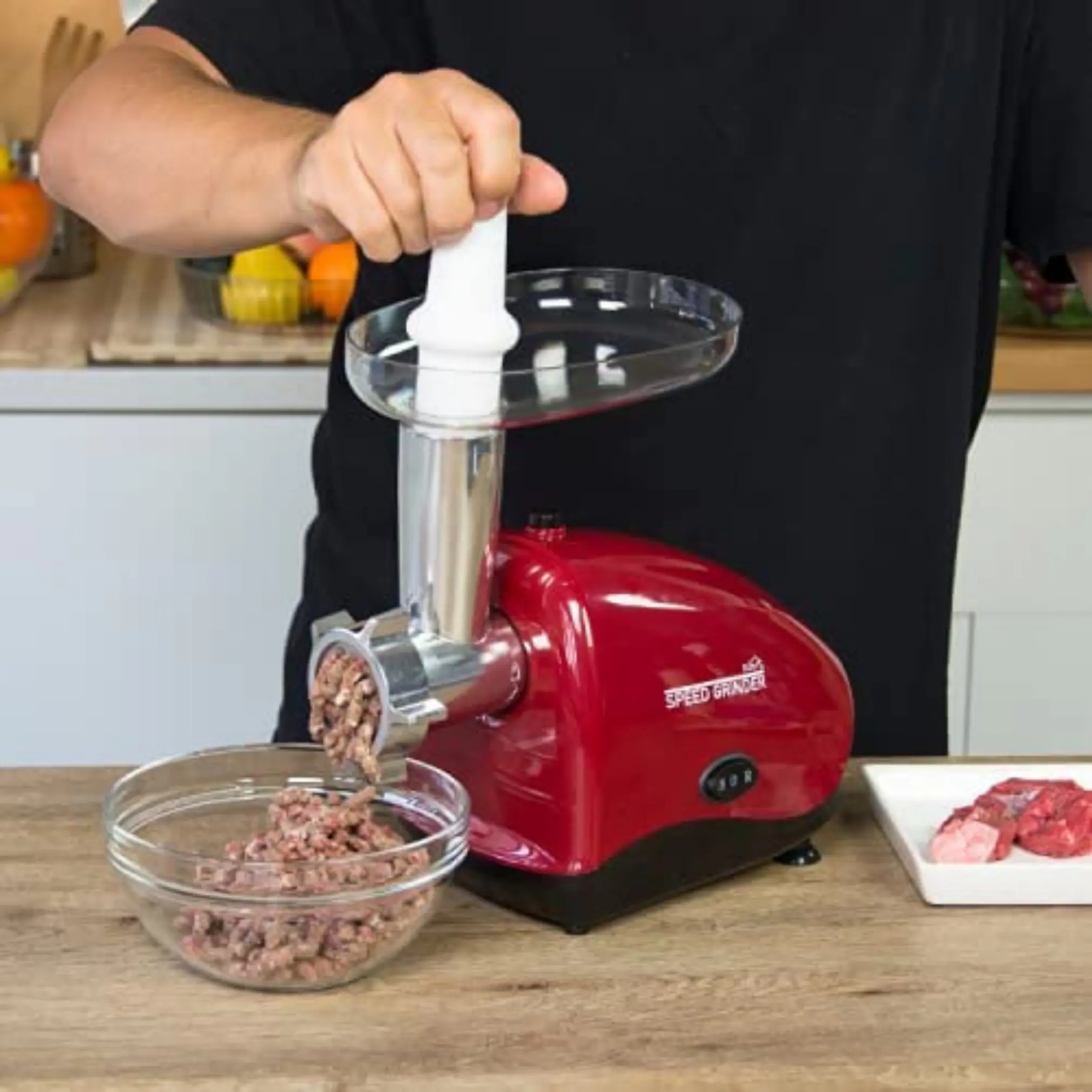 Starlyf® Elektrischer Fleischwolf - Kibbeh, Würstchenfüller Aufsatz Speed Grinder