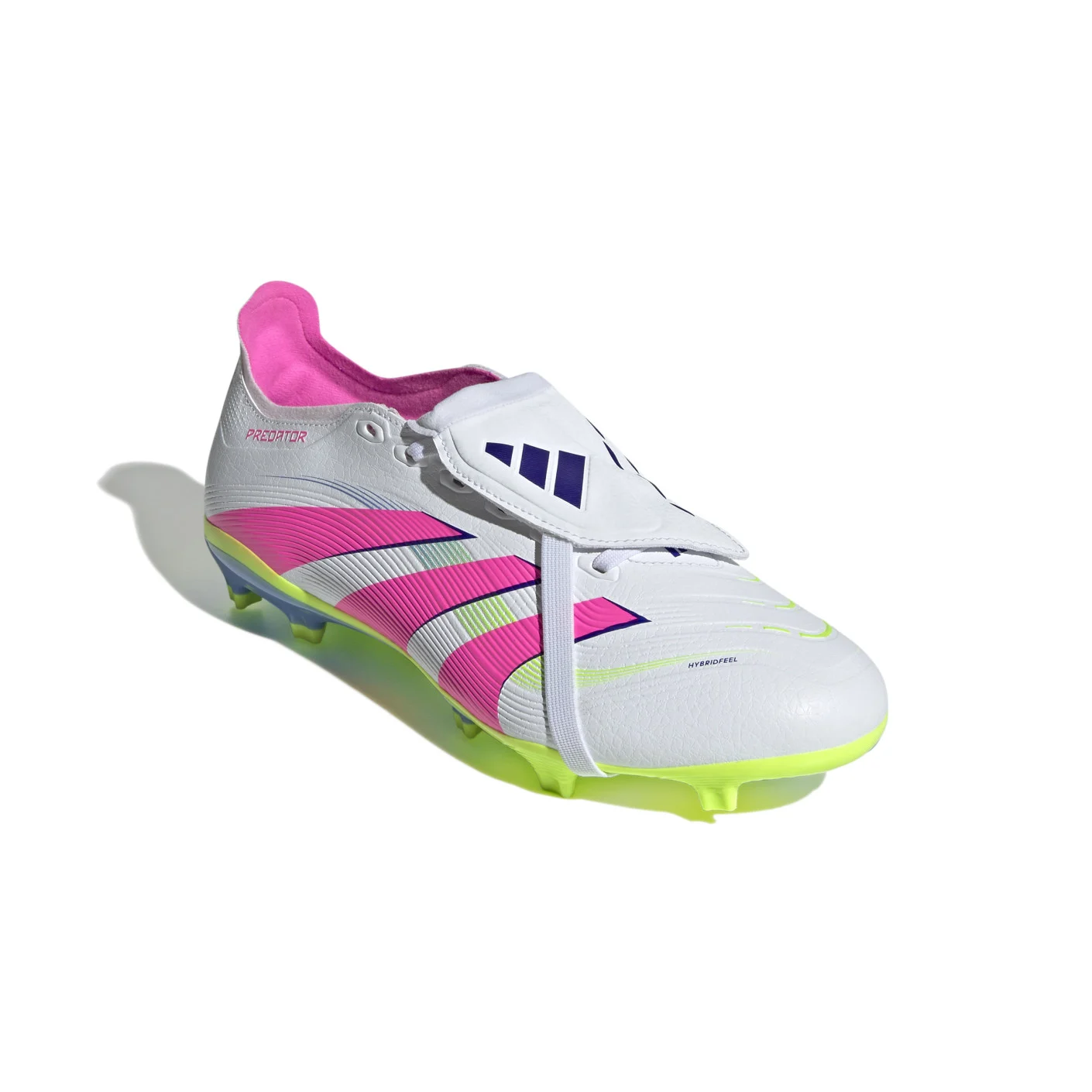 Adidas Predator League FT Gras / Kunstgras Voetbalschoenen (MG) Wit Roze Neongeel