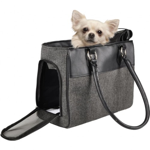 Bolsa preta para transporte de animais de estimação