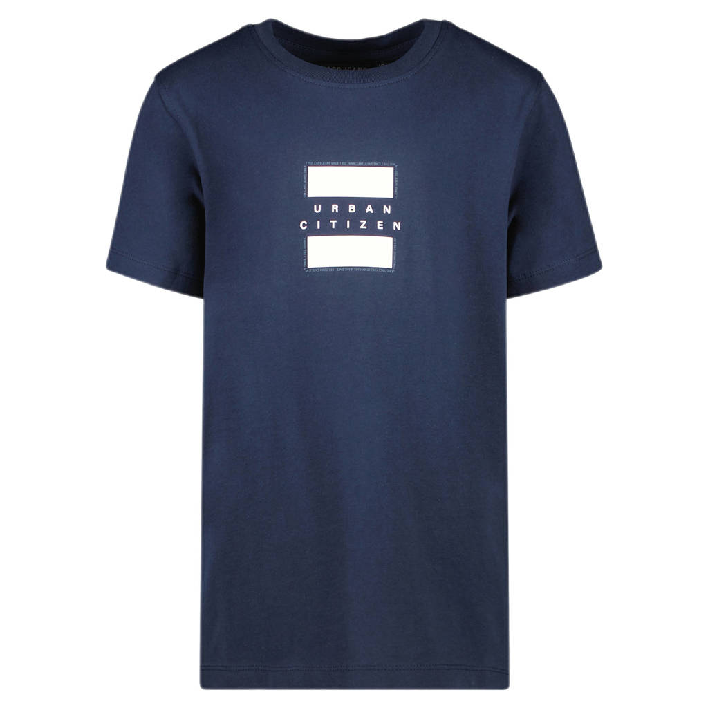 Cars T-shirt UNO met printopdruk donkerblauw