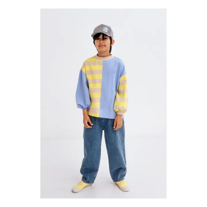 Repose AMS Sweat Coton Bio Boxy | Bleu ciel