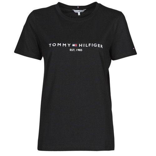 Tommy Hilfiger - HERITAGE HILFIGER CNK RG TEE - Noir