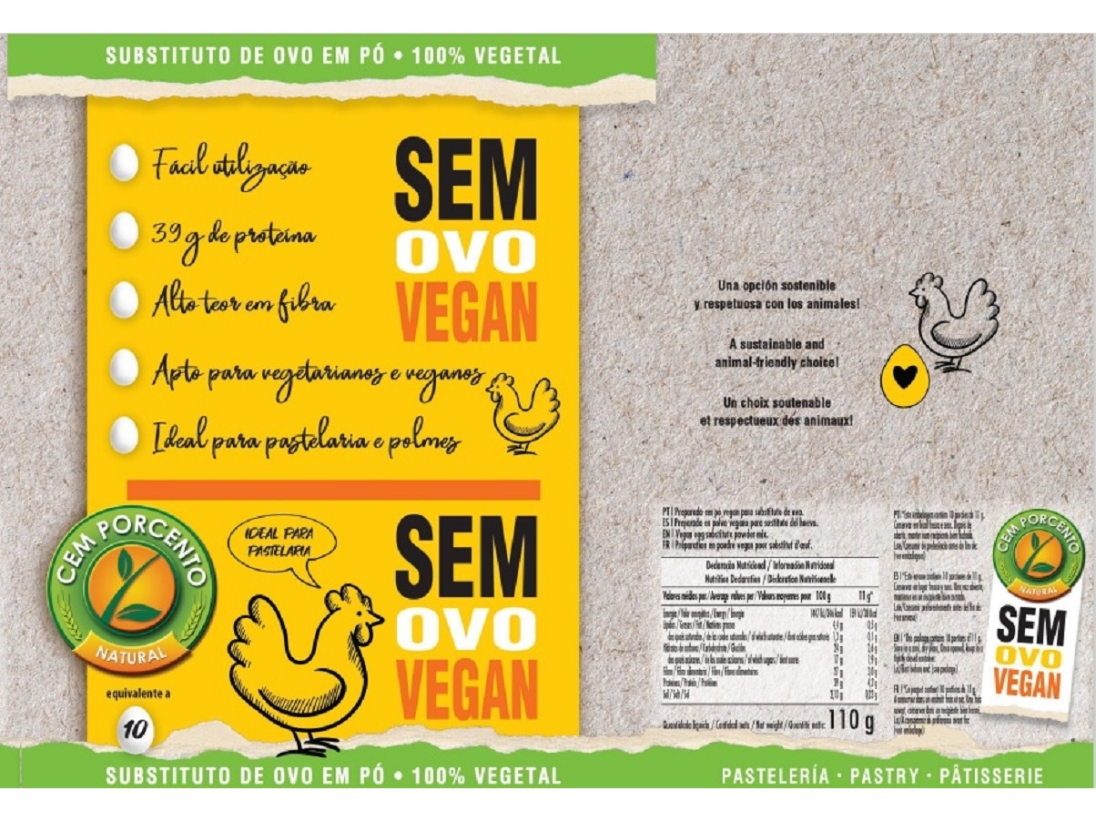 SUBSTITUTO OVO PÓ CEM PORCENTO VEGAN 110G