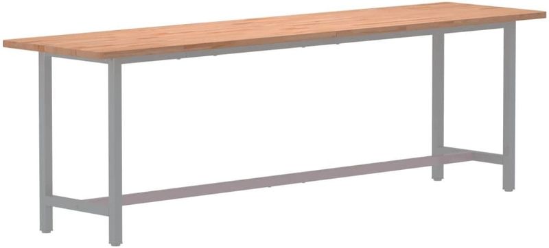 vidaXL - Bureaublad - Massief Beukenhout - 220x55 cm