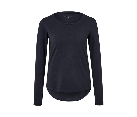 Langarm-Sportshirt, dunkelblau