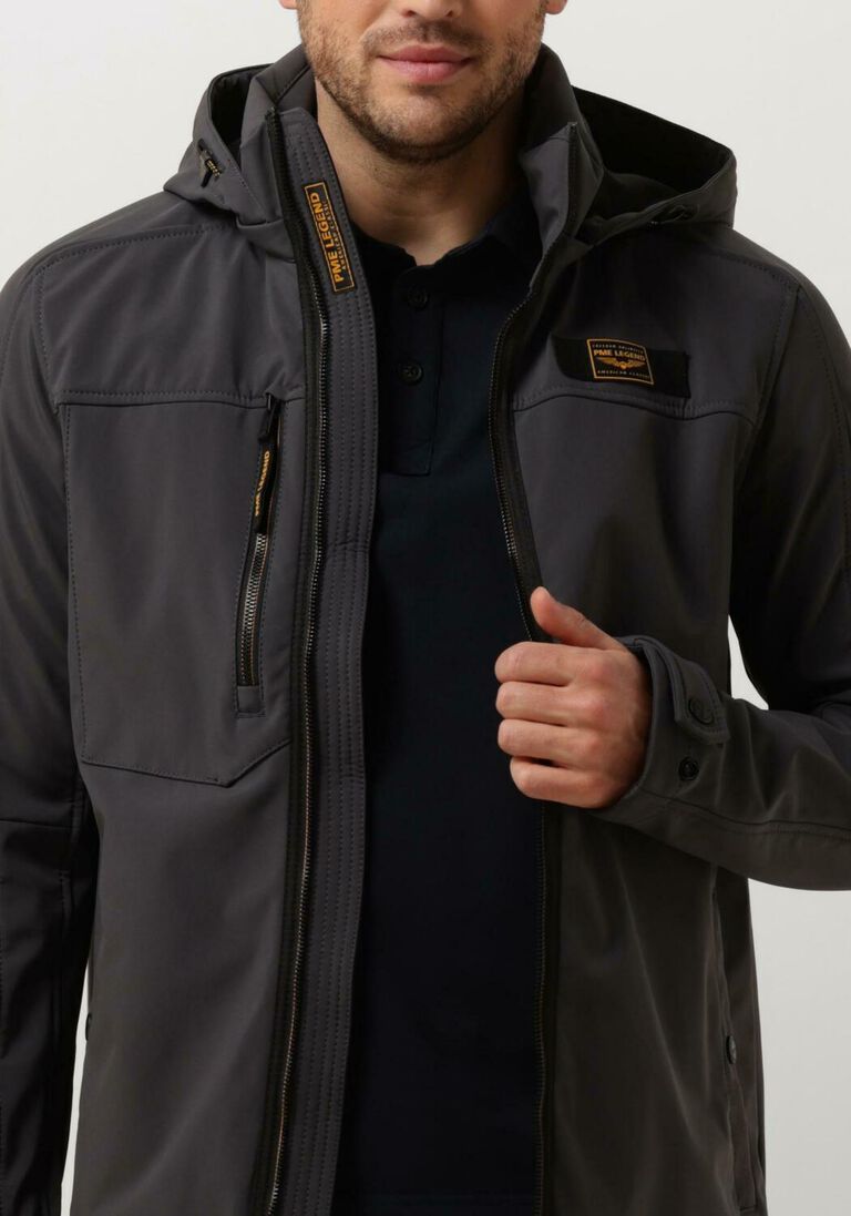 PME LEGEND donkergrijze pme legend jack semi long jacked successor soft shell