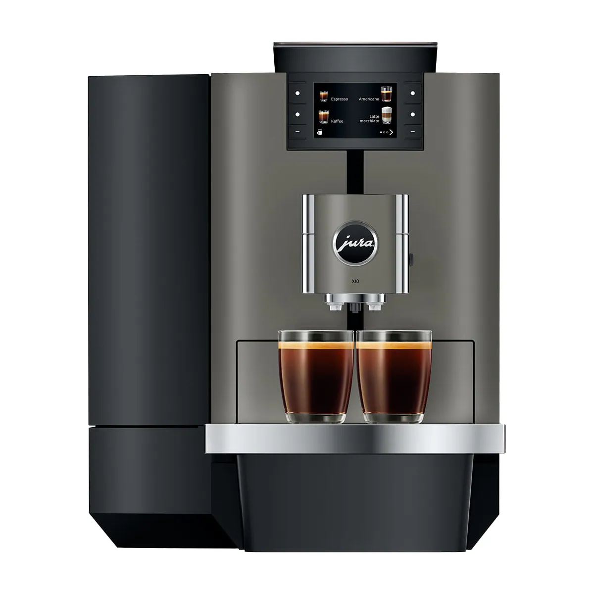 Jura X10 automatisk kaffemaskin 15546 (mørk inox)