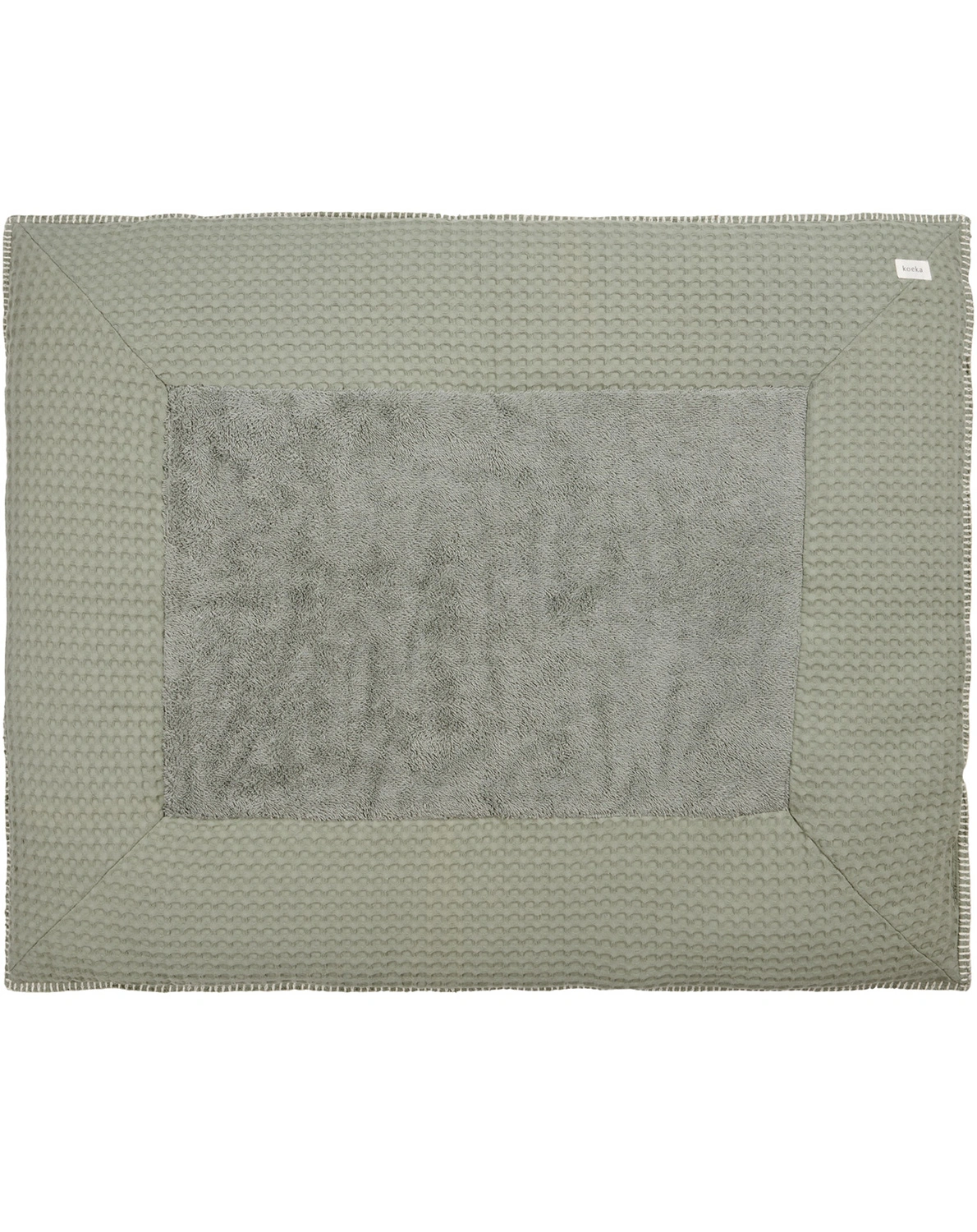Krabbeldecke AMSTERDAM (75x95) in green/grey
