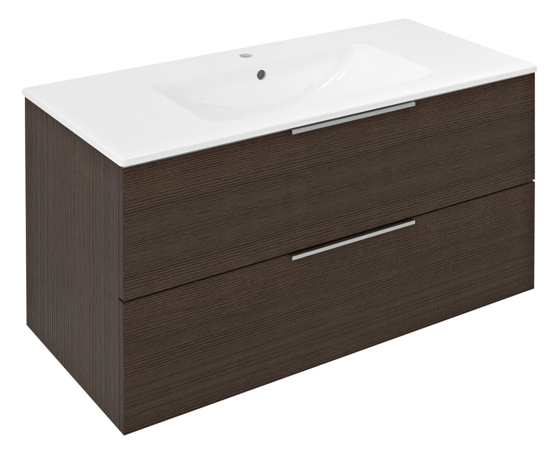 Sapho Cirasa wastafel onderkast 100x46x52cm donkerbruin eiken