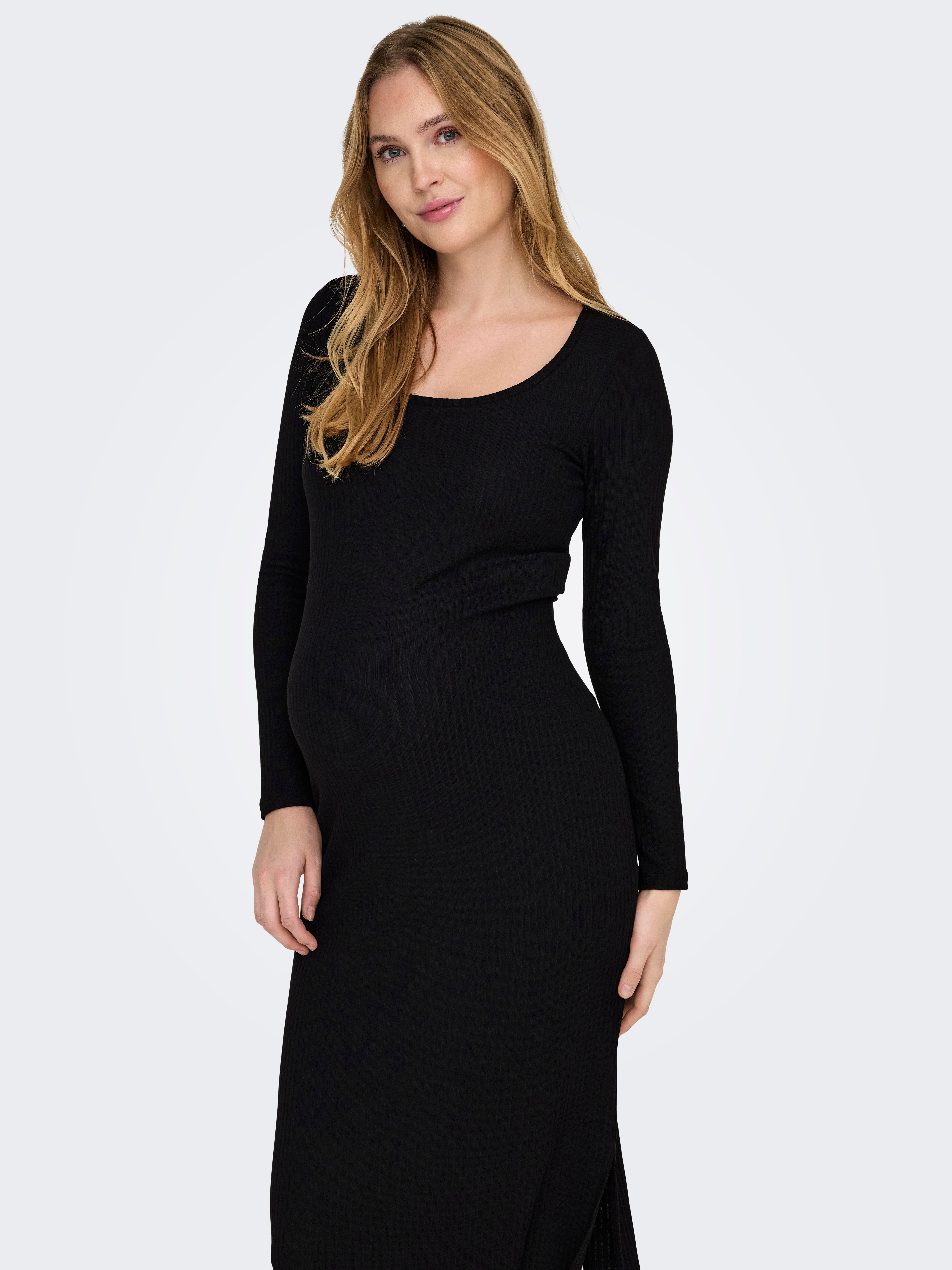 OLMNELLA Langes Kleid Black