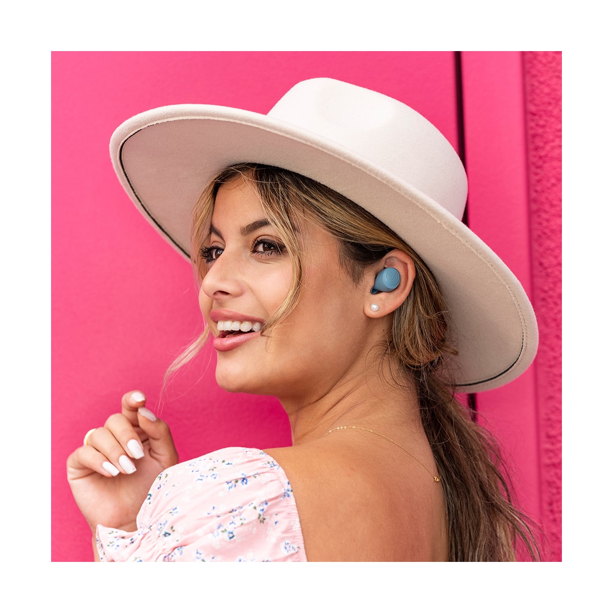 JLab Go Air Pop helt trådløse in-ear hodetelefoner (skiferblå)