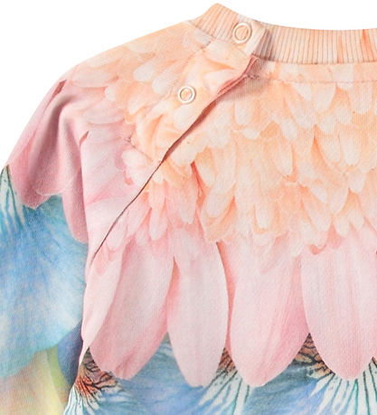 Molo Sweatshirt - Disc - Petal Rainbow m. Blumenprint