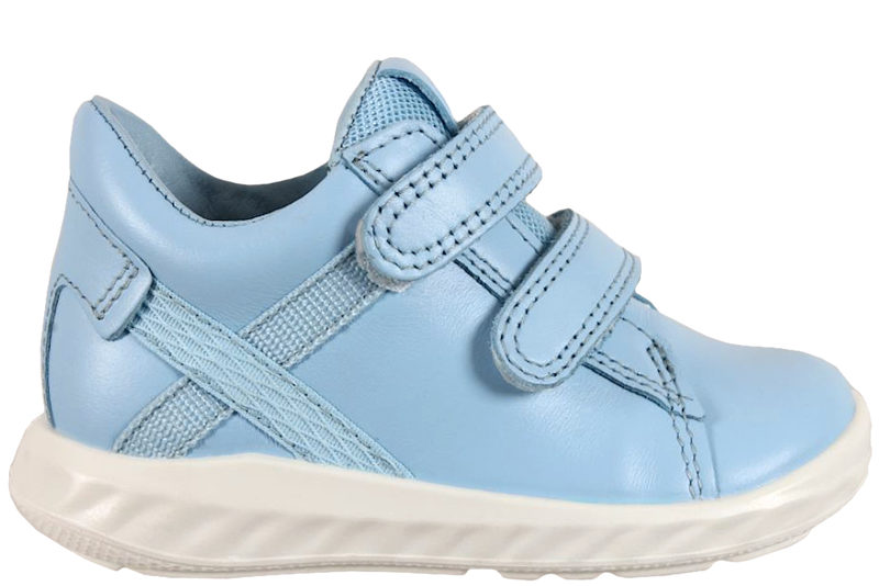 ECCO SP. 1 LITE INFANT BABYSKO I LYSEBLÅT GLAT SKIND