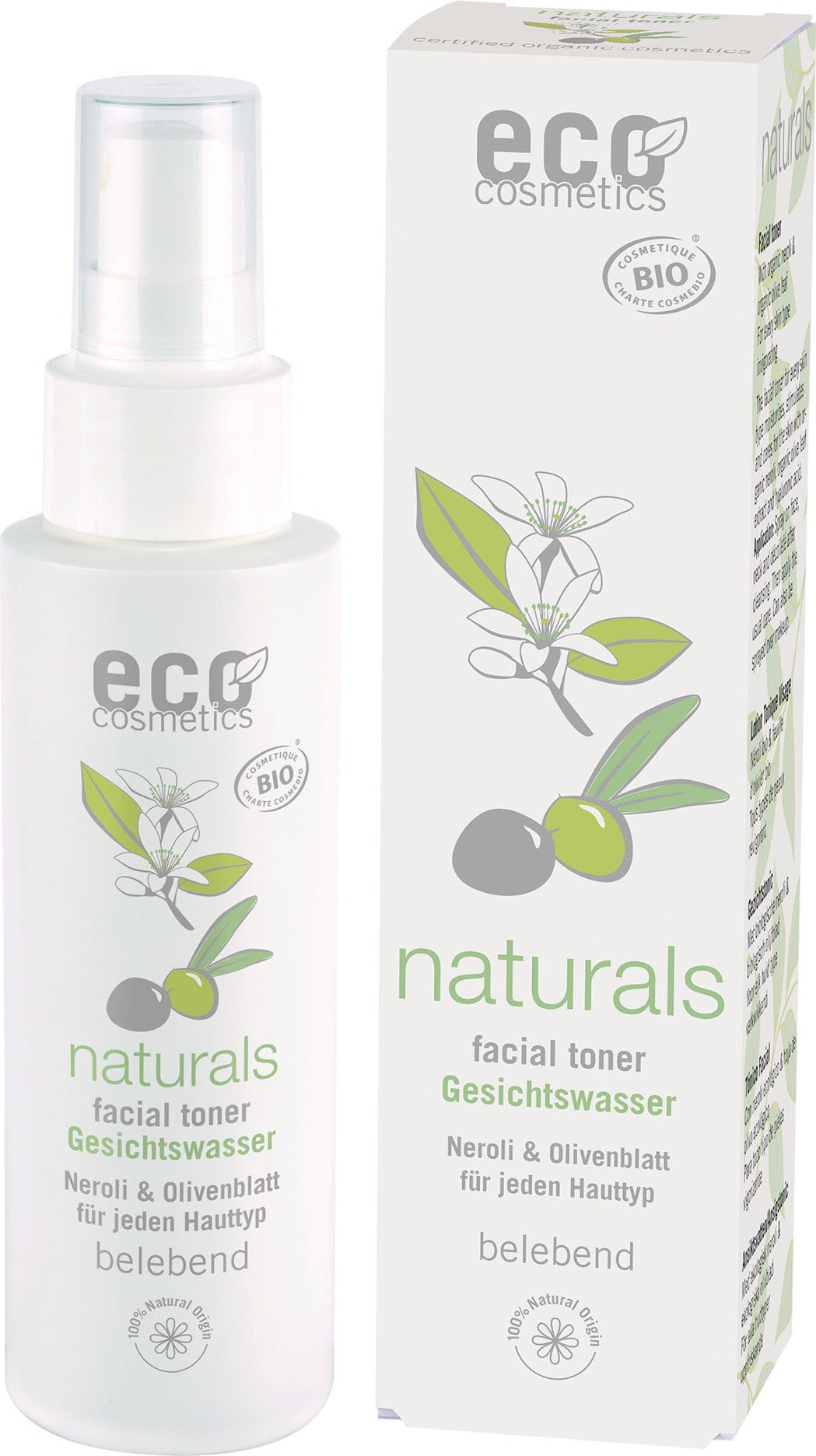eco cosmetics  Gesichtswasser Orange & Olive, 100 ml