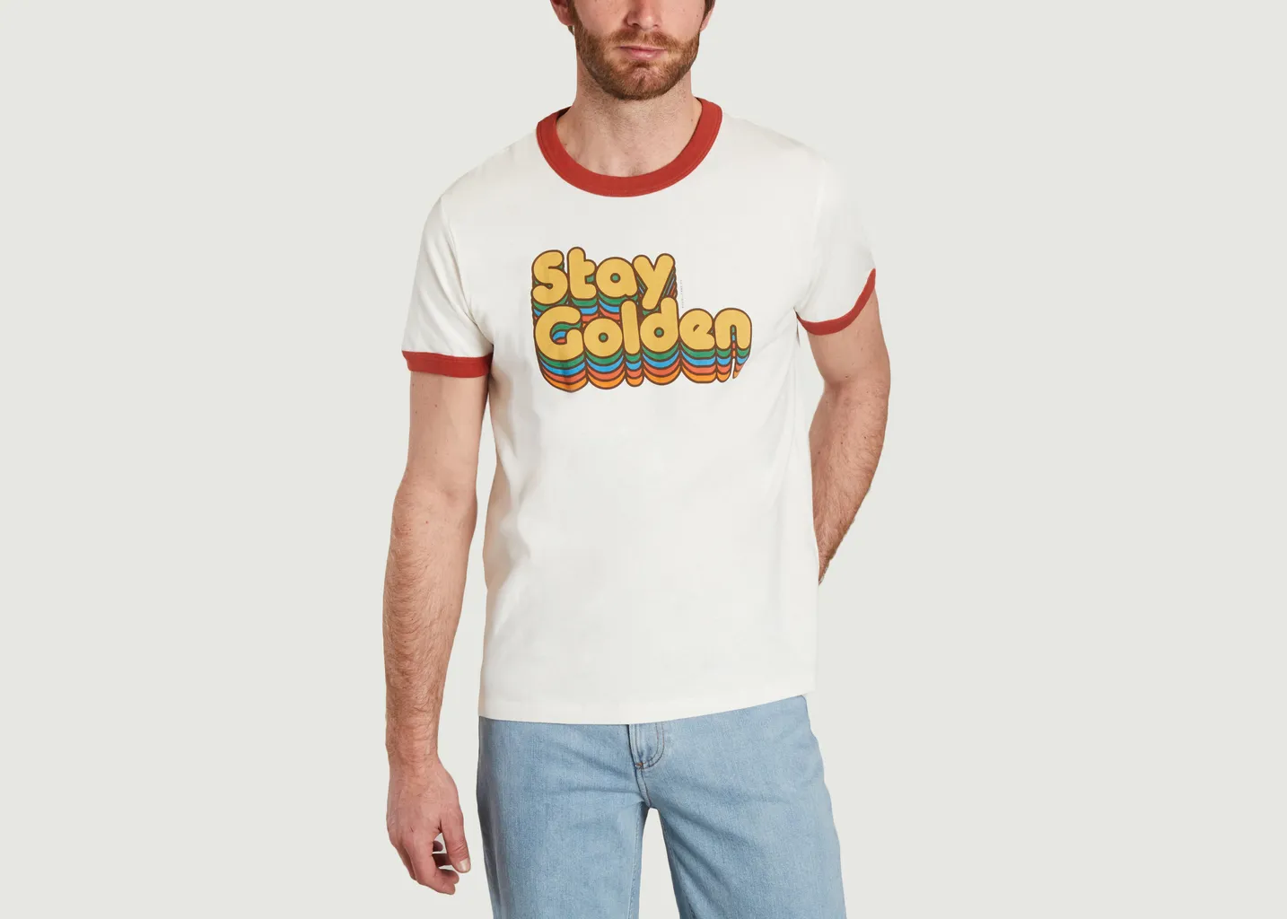 T-shirt Ricky Stay Golden Nudie Jeans