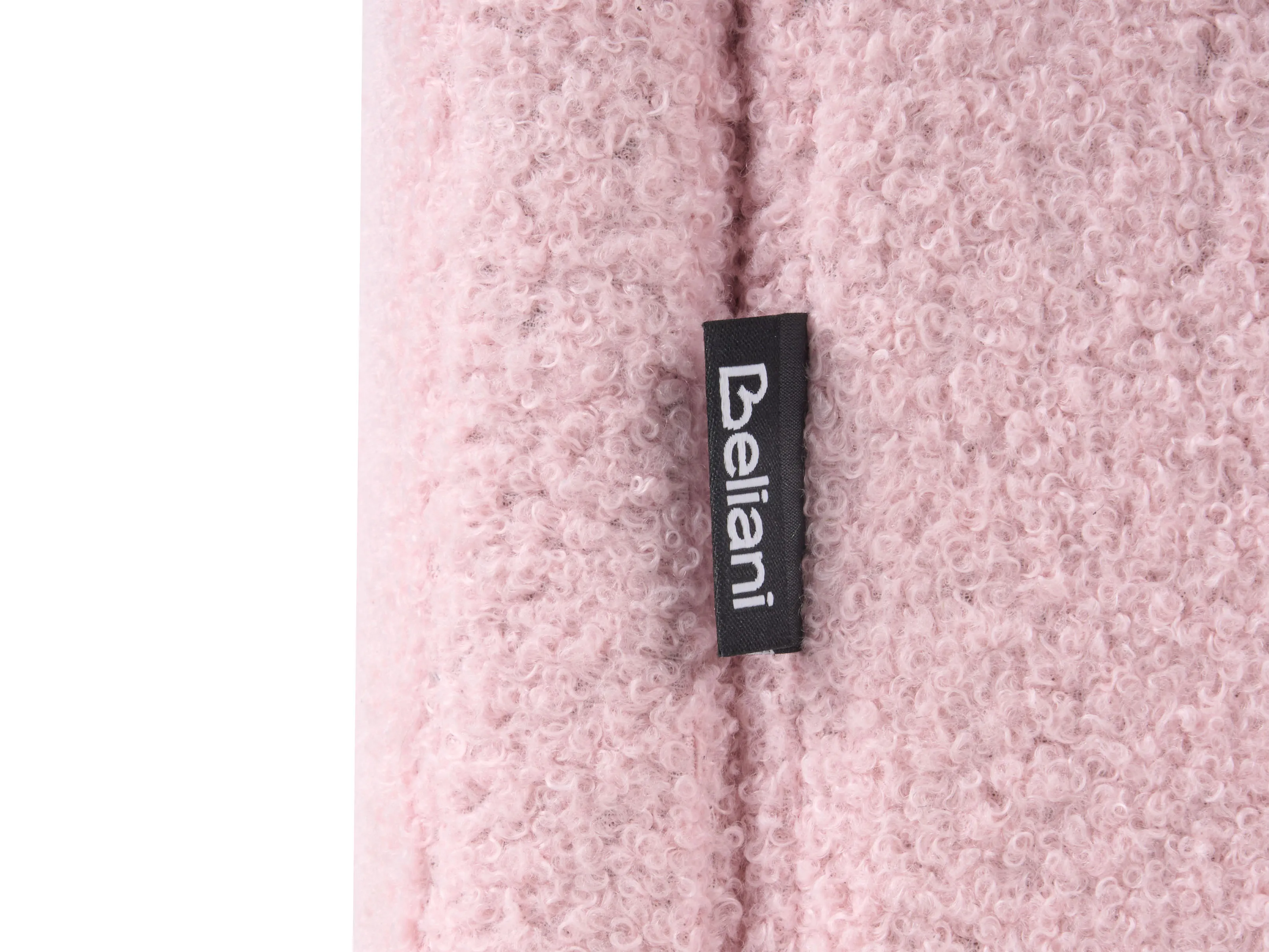 Kinderbed Bouclé LAYE 90 x 200 cm Roze