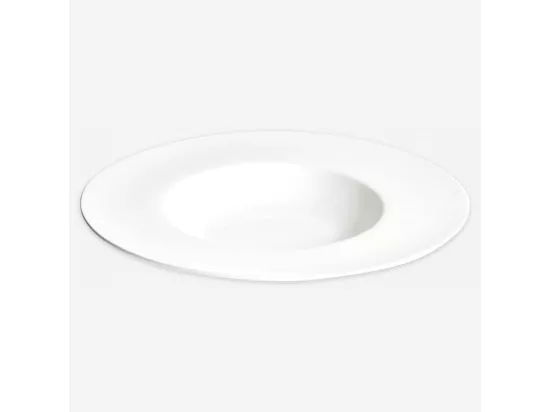 HABITAT - Assiette à risotto en porcelaine - 30 cm - Blanc (Lot de 2) - Taidu