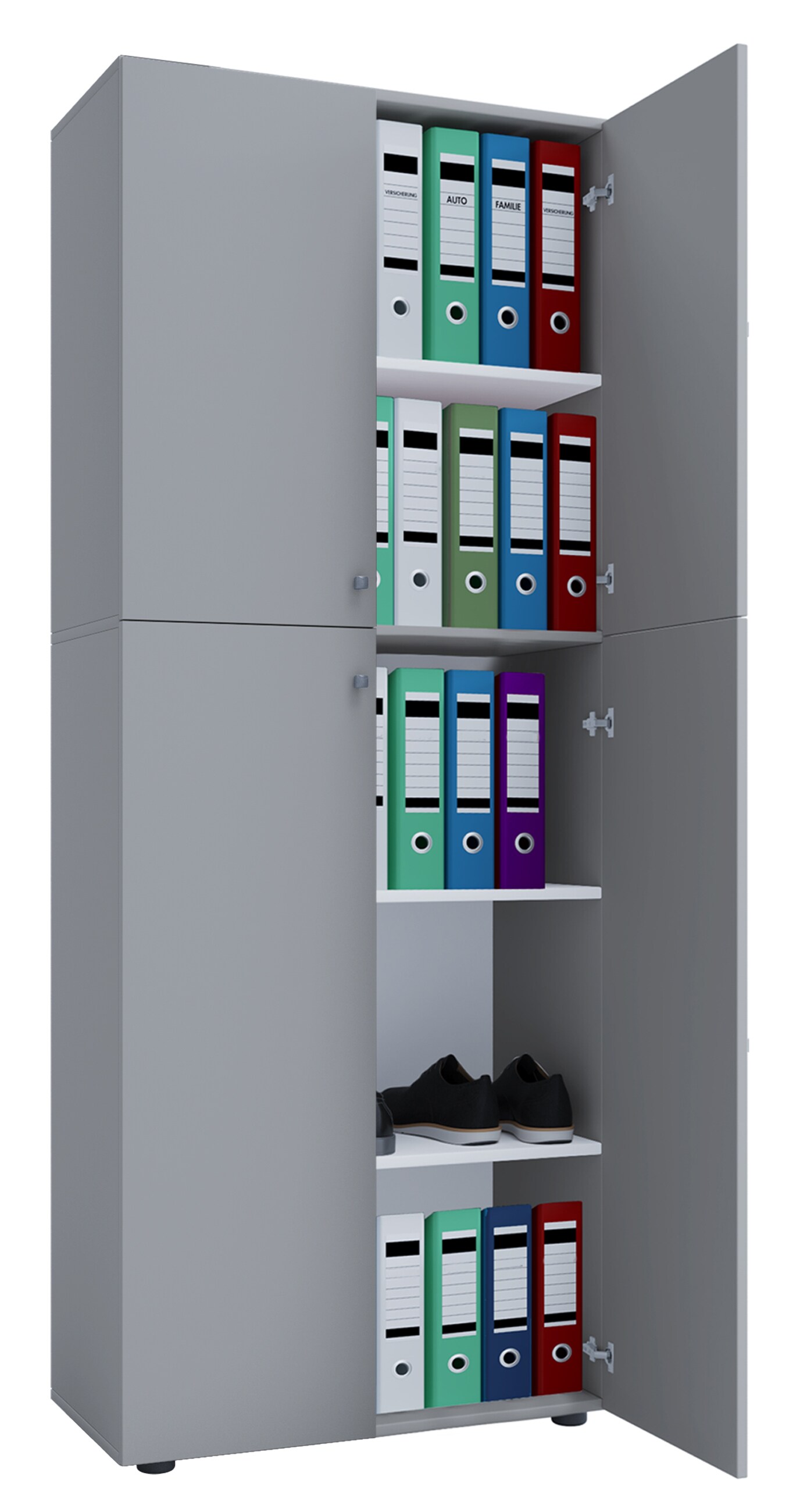 VCM Aktenschrank mit Drehtüren Lona 5 Fächer