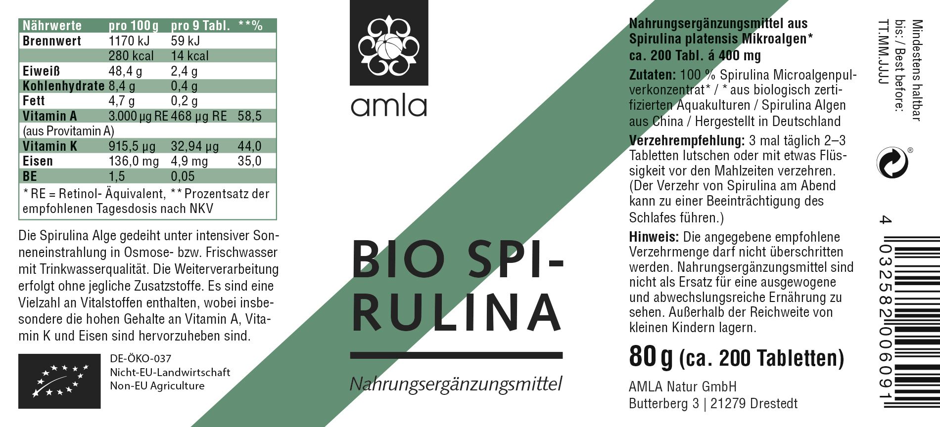 Amla Natur - Spirulina
