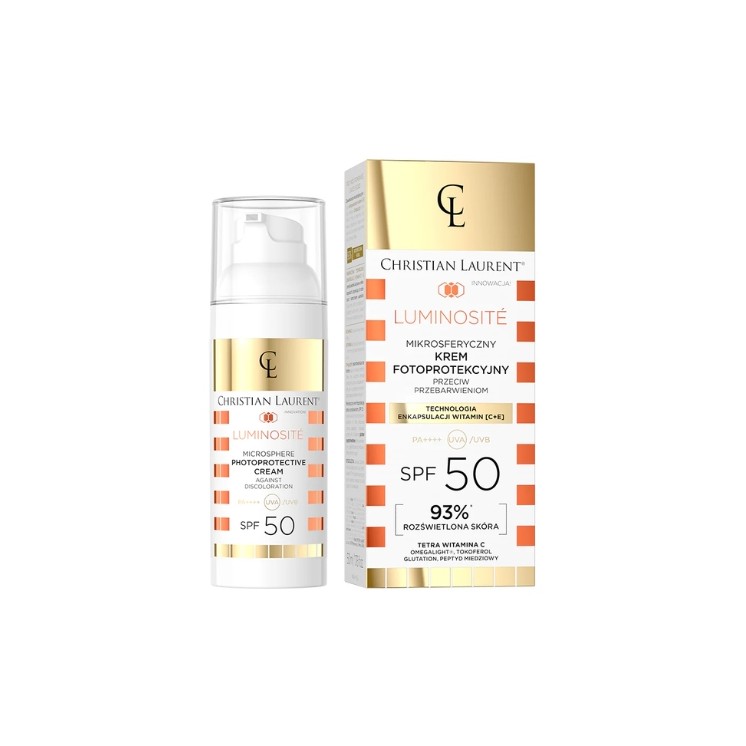 Christian Laurent Luminosite Mikrosphären-Photoprotektive Creme gegen Verfärbungen SPF50 PA++++ 50 ml
