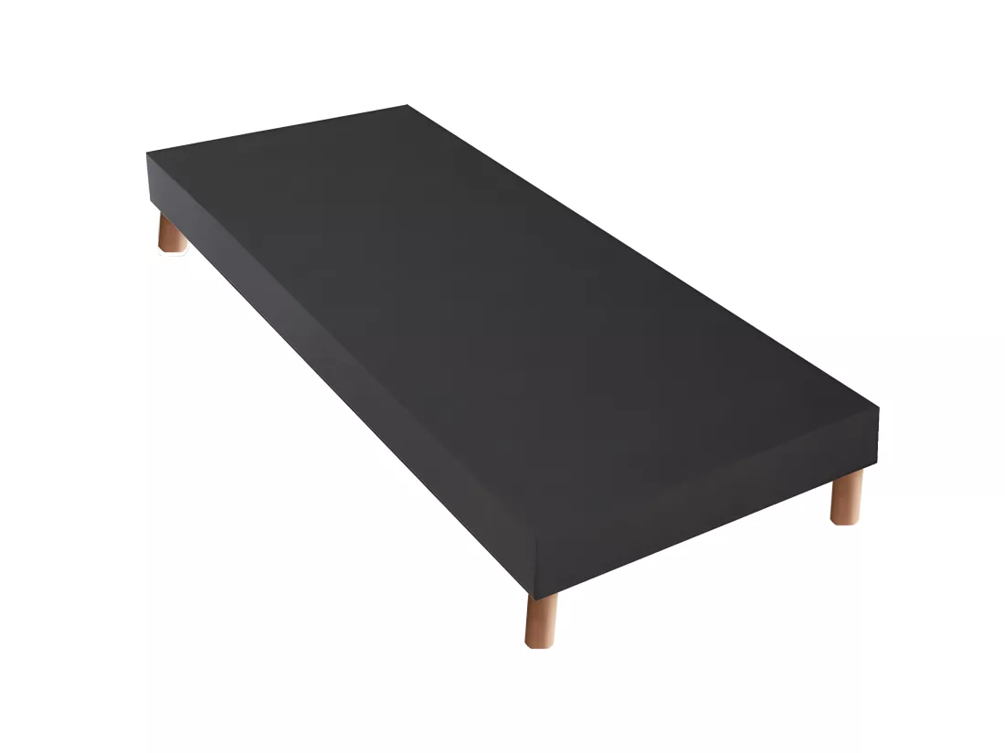 Sommier tapissier à lattes gris anthracite Made in France Dimensions - 80 x 200 cm