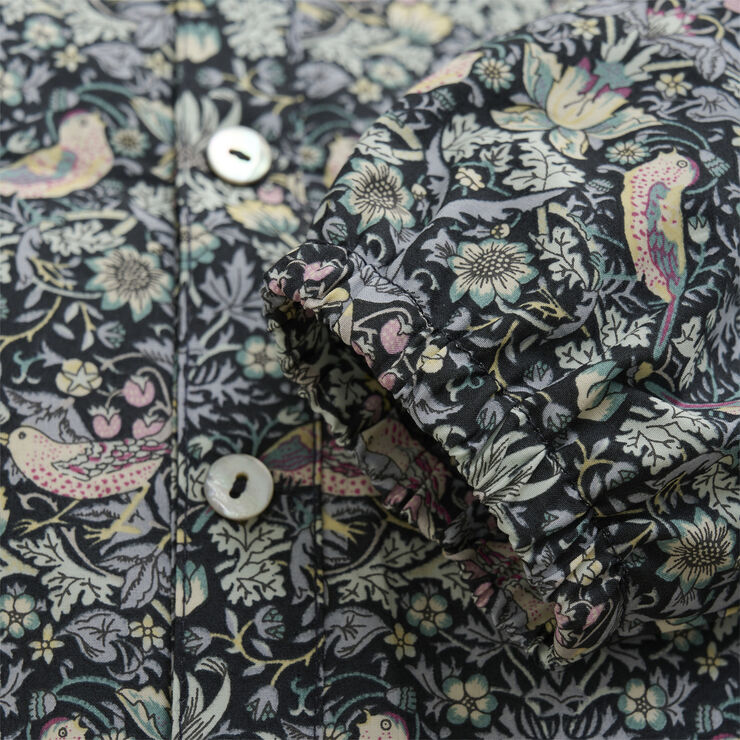 Huttelihut Blouse in Liberty Fabric Dark navy