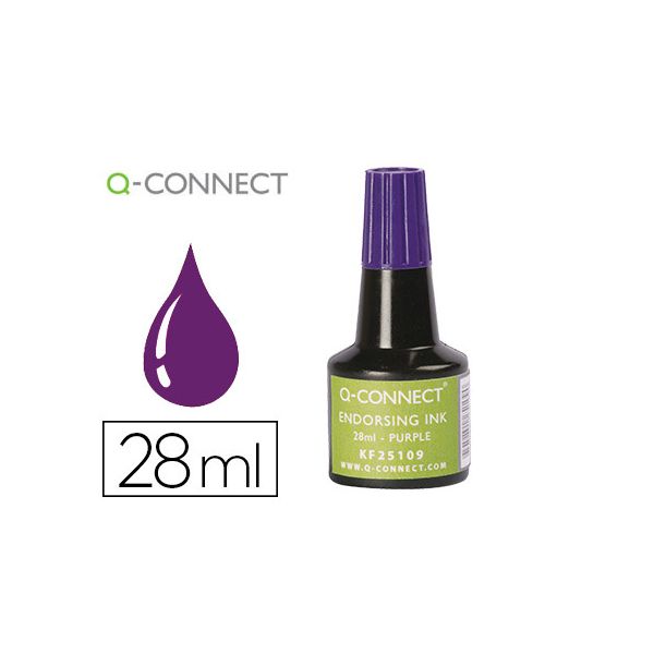 Q-connect Tinta para Almofadas de Carimbos Violeta - 150755
