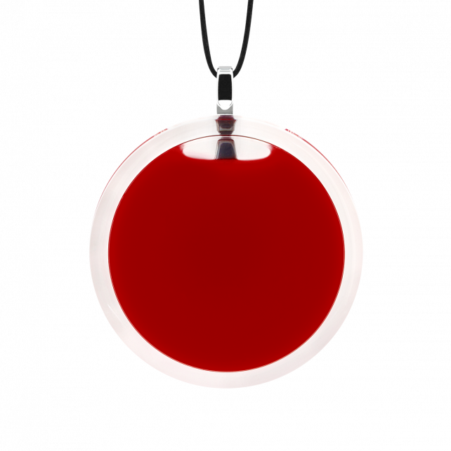 Pendentif en verre soufflé - Cachou Medium Milk
