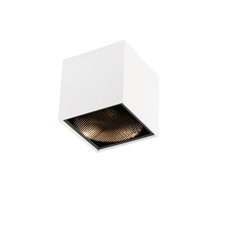 Design opbouwspot wit GU10 111mm - Box Honey