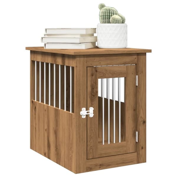 vidaXL Hundeburmøbler artisan eik 45x62x59 cm konstruert tre
