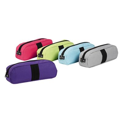 Trousse rectangulaire Stripe - 1 compartiment - 5 coloris disponibles - Viquel